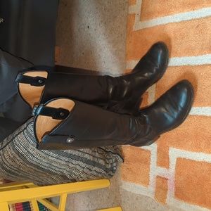 Frye Melissa Black Tall Riding Boots Size 8